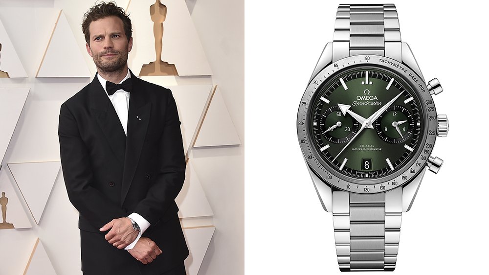 Jamie Dornan wearing an Omega Watch at the 2022 Oscars