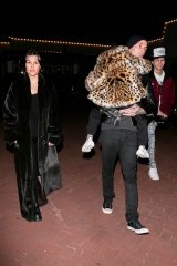 Malibu, CA  - *EXCLUSIVE*  - Kourtney Kardashian and Travis Barker step out with their kids for dinner at Lucky's Restaurant in Malibu. Travis jumps into his step-daddy role as he carries a sleepy Reign out of the restaurant. Travis' son, Landon Barker, is also in attendance at this family outing.

Pictured: Kourtney Kardashian, Travis Barker, Landon Barker, Reign Disick

BACKGRID USA 11 MARCH 2022 

USA: +1 310 798 9111 / usasales@backgrid.com

UK: +44 208 344 2007 / uksales@backgrid.com

*UK Clients - Pictures Containing Children
Please Pixelate Face Prior To Publication*