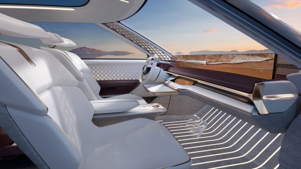 The interior of the all-electric Lincoln Star Concept.
