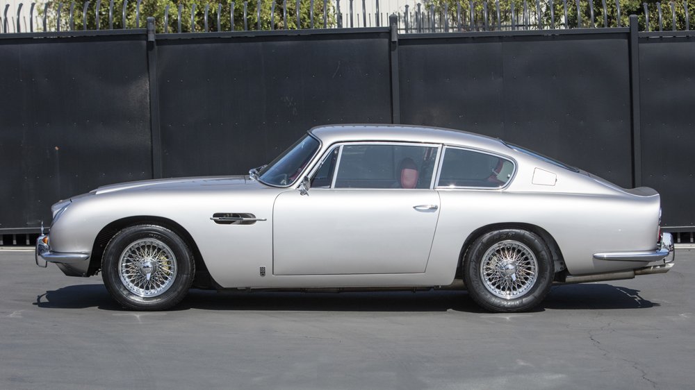 A 1966 Aston Martin DB6 Vantage Sport Saloon.