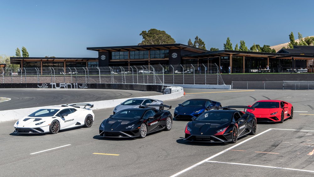 Lamborghini supercars at Sonoma Raceway in Sonoma, Calif.