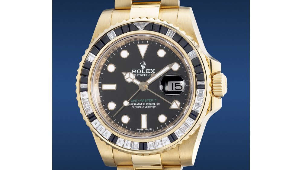 Rolex Ref. 116748SA GMT-Master II in yellow gold