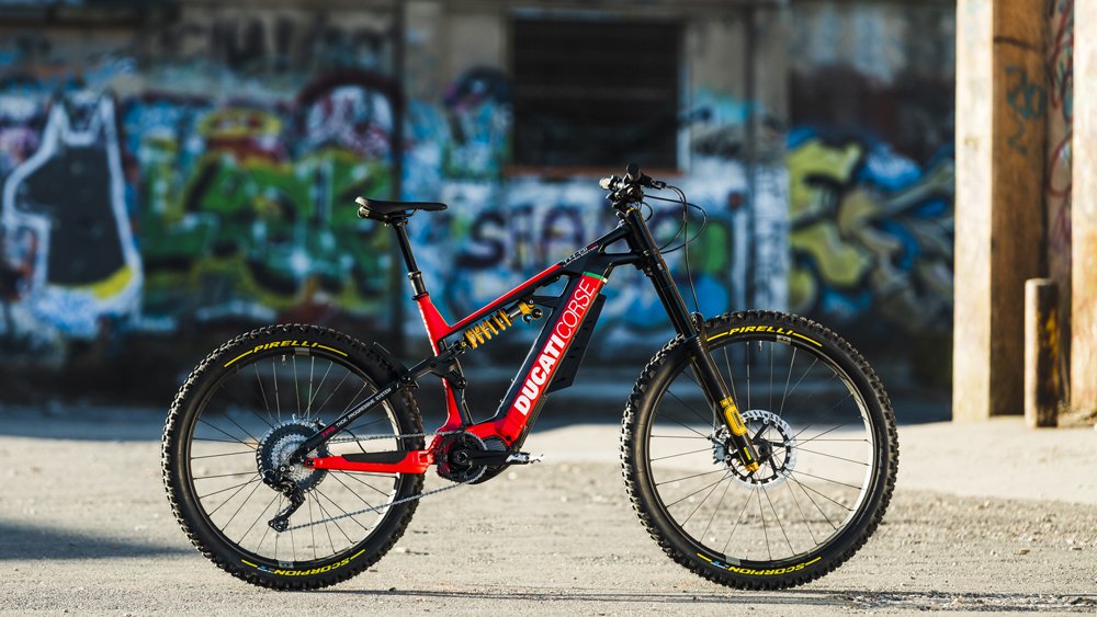 The Ducati TK-01RR Limited Edition electric mountain bike.