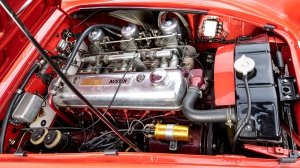 The 3.0-liter straight-six engine inside the 1960 Austin-Healey 3000 Mark I BN7 that won the 1960 Liège-Rome-Liège Rally.