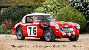 The 1960 Austin-Healey 3000 Mark I BN7 that won the 1960 Liège-Rome-Liège Rally.