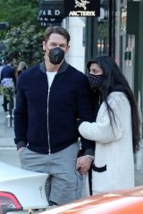 Vancouver, CANADA  - *EXCLUSIVE*  - John Cena flashes the peace sign after having a romantic dinner and stroll with his wife Shay in Vancouver, BC.

Pictured: John Cena, Shay Shariatzadeh

BACKGRID USA 8 MAY 2021 

BYLINE MUST READ: KRed / BACKGRID

USA: +1 310 798 9111 / usasales@backgrid.com

UK: +44 208 344 2007 / uksales@backgrid.com

*UK Clients - Pictures Containing Children
Please Pixelate Face Prior To Publication*