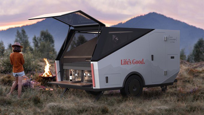 LG Simply Unveiled a Smooth New Teardrop Trailer With a Hidden Wine Bar