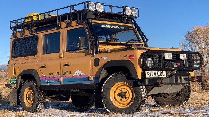 A Bonkers Off-Highway-Prepared Land Rover Defender From the ’90s Is up for Grabs