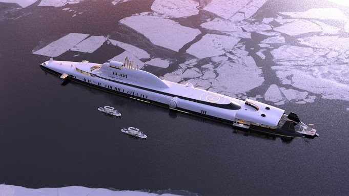 This Huge New Superyacht Doubles as a Submarine That Can Dive 820 Toes Underwater