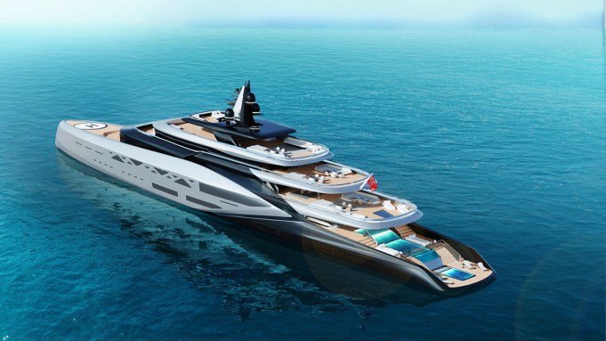 This Bonkers 358-Foot Superyacht Idea Has Glass Swimming pools Cascading Over 3 Decks