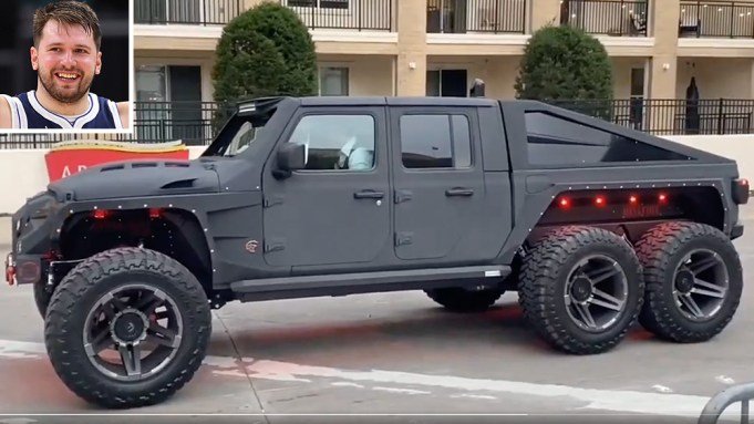 Watch: NBA Star Luka Doncic Really Drives His Apocalypse Hellfire 6×6 to Work