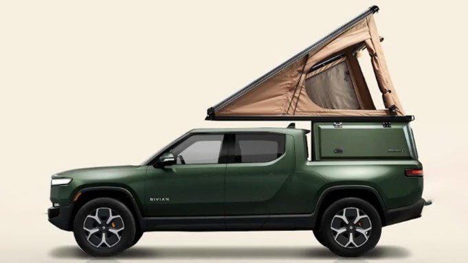 This New Camper Shell Lets You Sleep on the Roof of Your Rivian
